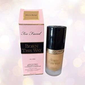 Too Faced Born This Way Foundation - Warm Beige. NEW